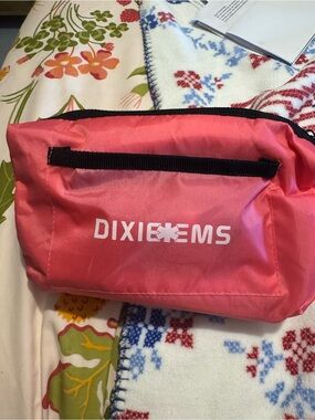 Pink stethoscope , bag and bp cuff.